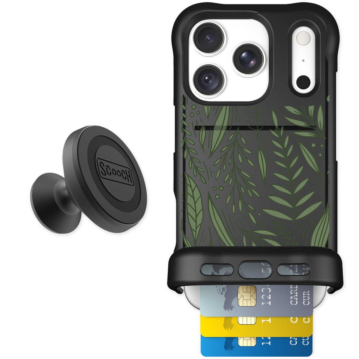 Scooch Wingmate Willow Garden for iPhone 18 Pro — Starter Bundle