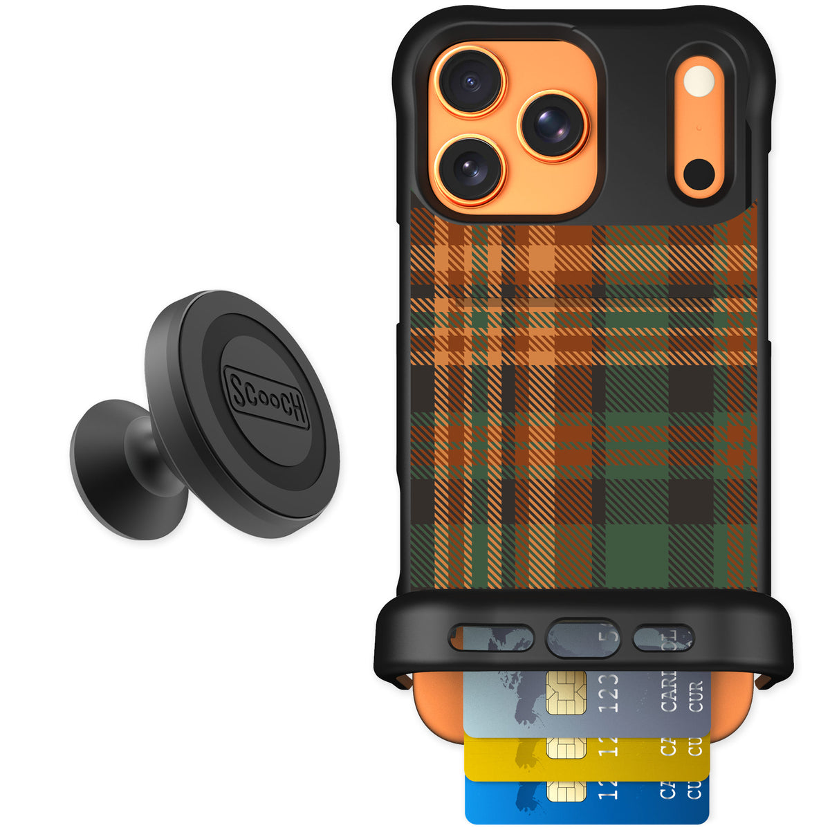 Scooch Wingmate Fall Flannel for iPhone 17 Pro Max — Starter Bundle