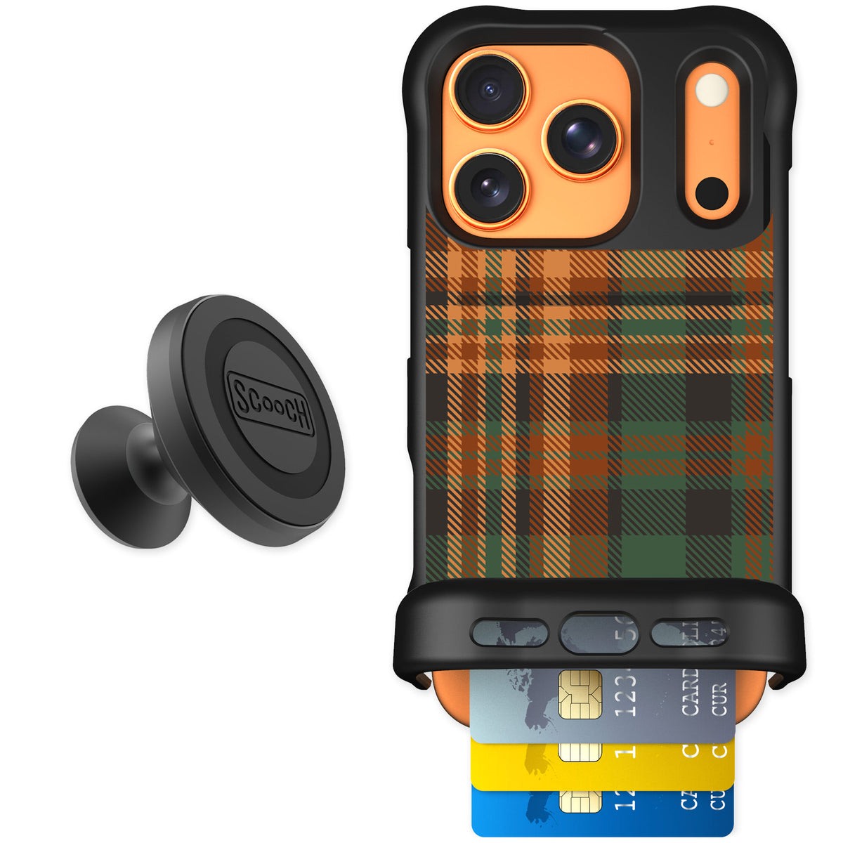 Scooch Wingmate Fall Flannel for iPhone 17 Pro — Starter Bundle