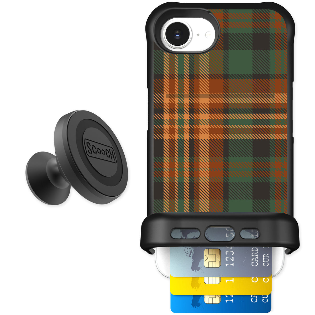 Scooch Wingmate Fall Flannel for iPhone 17e — Starter Bundle