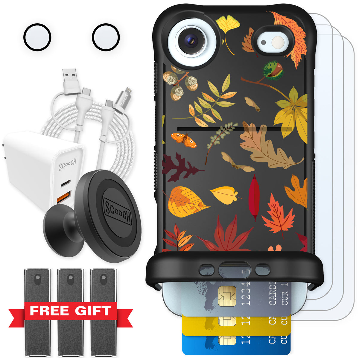 Scooch Wingmate Autumn Leaves for iPhone Air — Ultimate Bundle