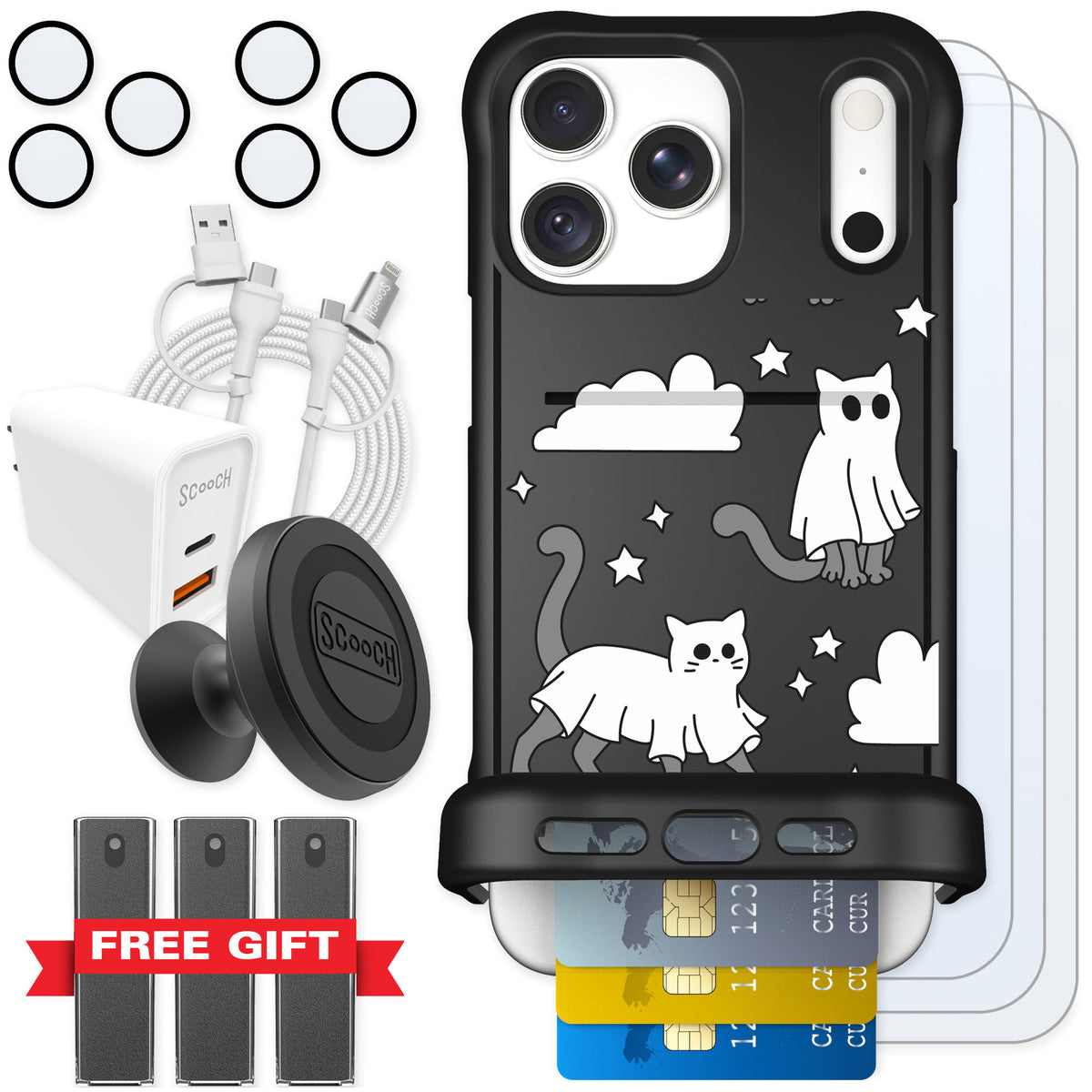 Scooch Wingmate Scaredy Cats for iPhone 18 Pro Max — Ultimate Bundle