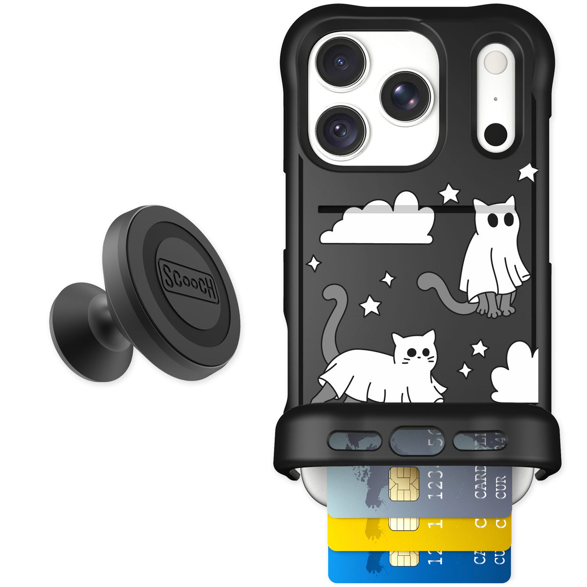 Scooch Wingmate Scaredy Cats for iPhone 18 Pro — Starter Bundle