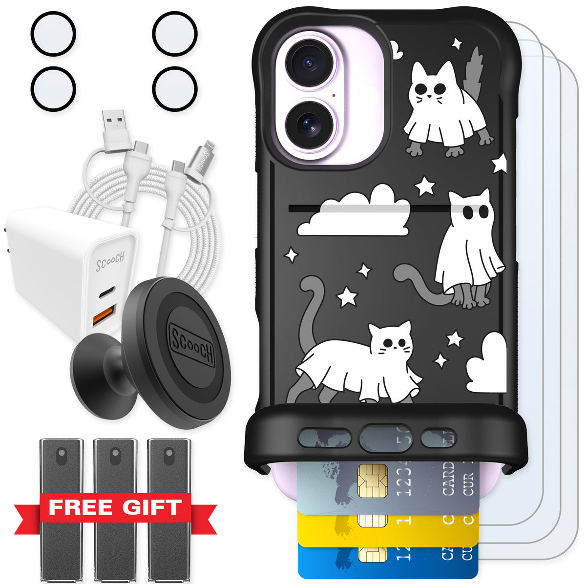 Scooch Wingmate Scaredy Cats for iPhone 17 — Ultimate Bundle