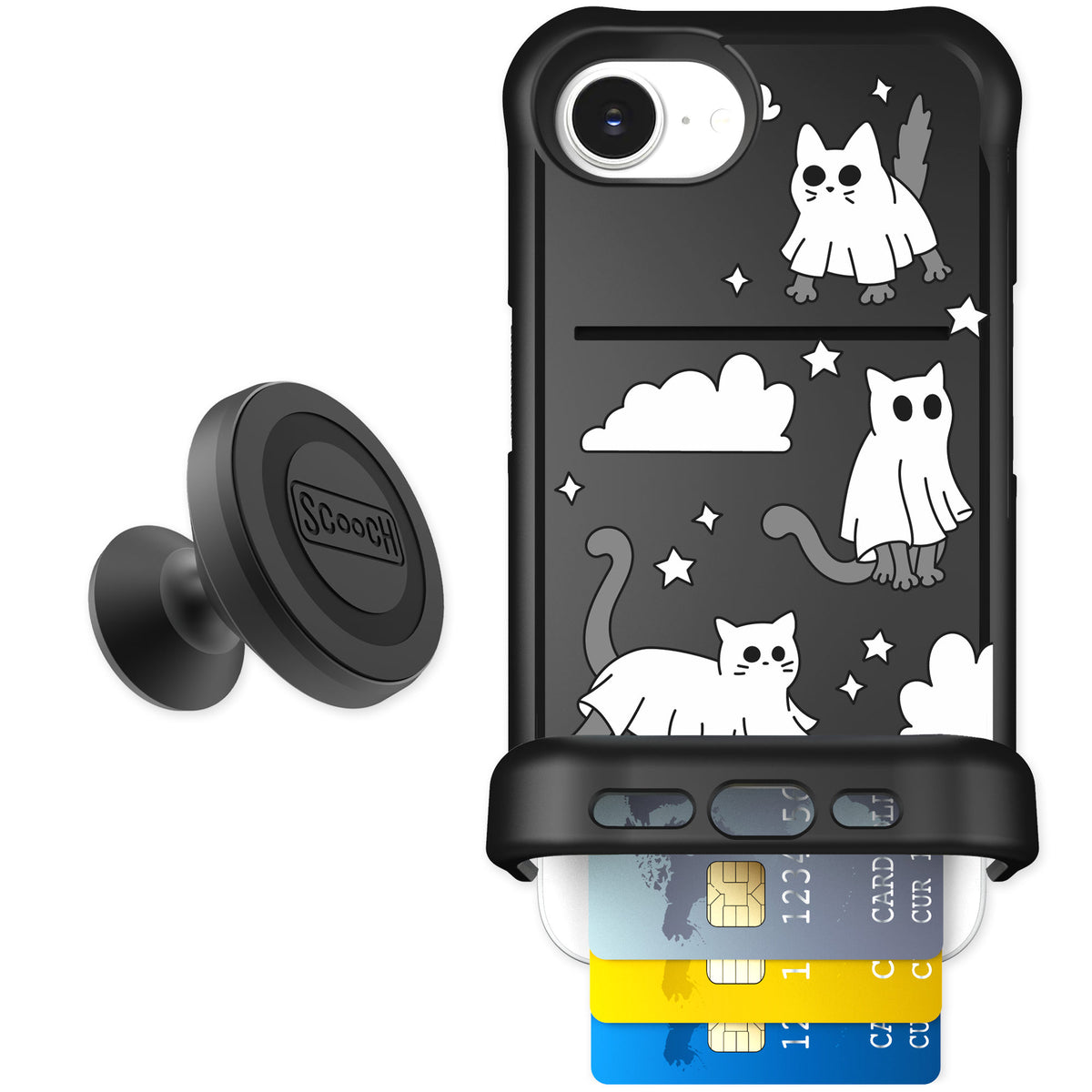 Scooch Wingmate Scaredy Cats for iPhone 17e — Starter Bundle