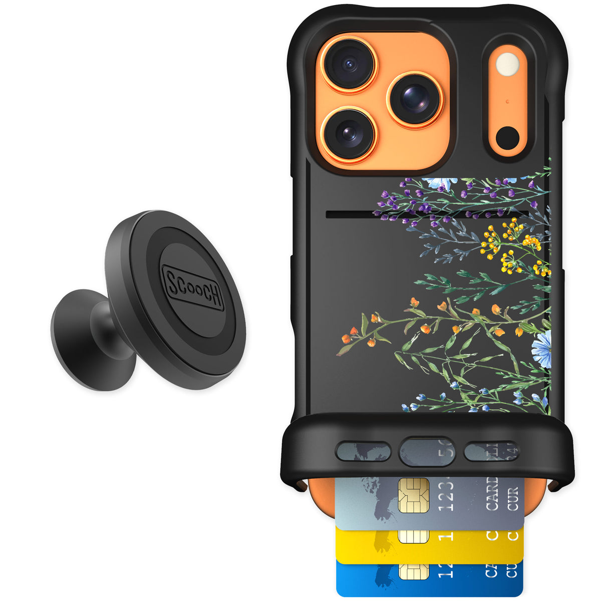 Scooch Wingmate Meadow Bloom for iPhone 17 Pro β Starter Bundle
