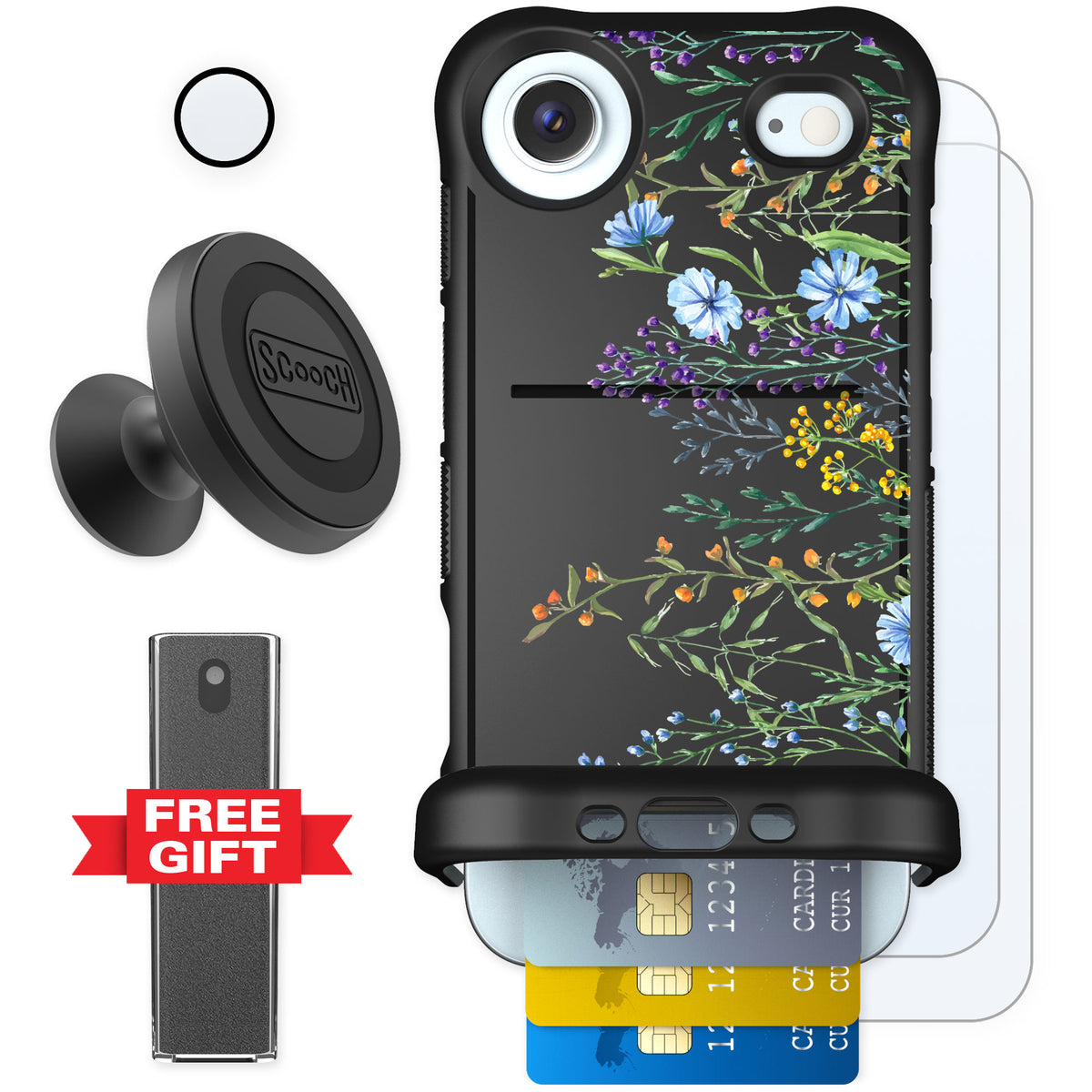 Scooch Wingmate Meadow Bloom for iPhone Air β Defender Bundle