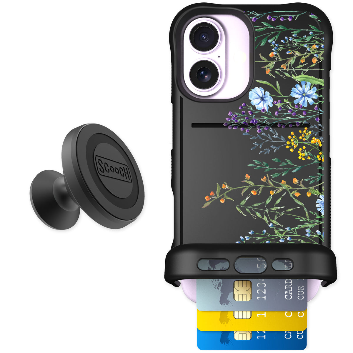 Scooch Wingmate Meadow Bloom for iPhone 17 β Starter Bundle