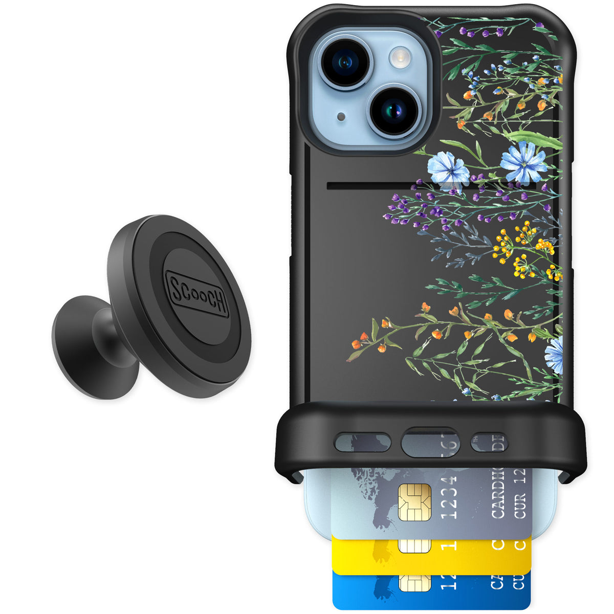 Scooch Wingmate Meadow Bloom for iPhone 15 β Starter Bundle
