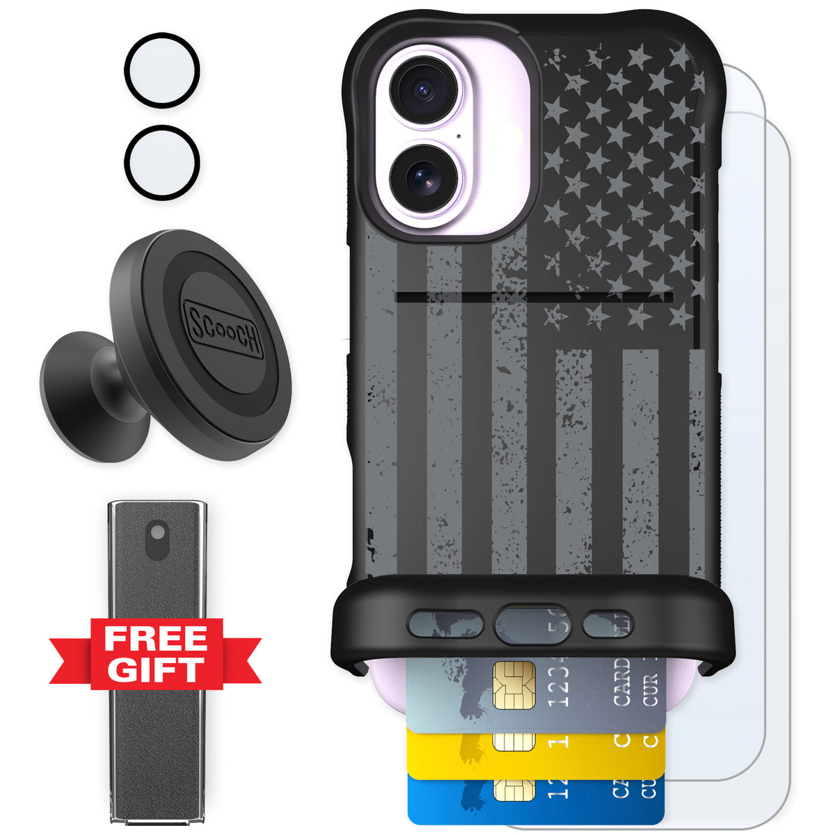 Scooch Wingmate Weathered Glory for iPhone 17 β Defender Bundle