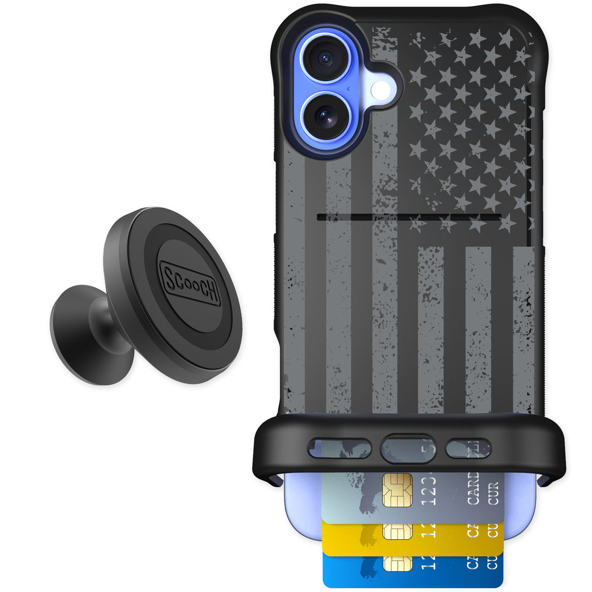 Scooch Wingmate Weathered Glory for iPhone 16 Plus β Starter Bundle