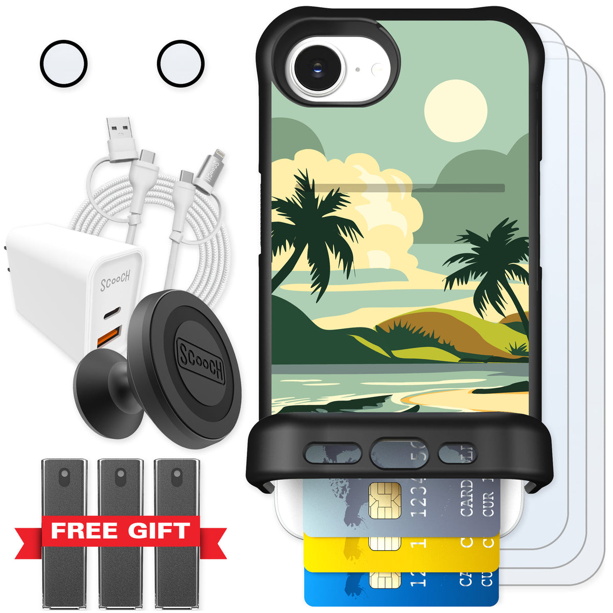Scooch Wingmate Paradise Cove for iPhone 17e β Ultimate Bundle