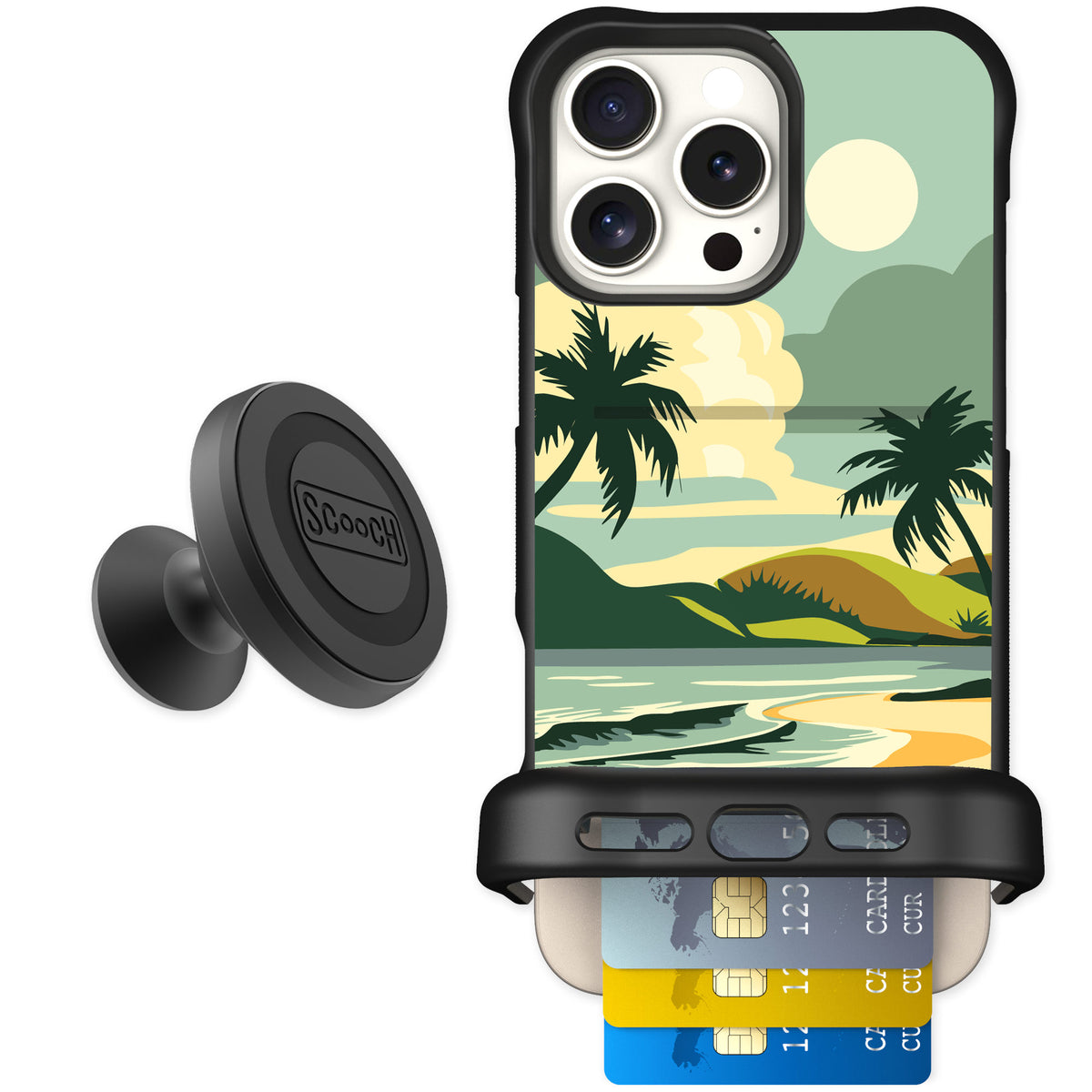 Scooch Wingmate Paradise Cove for iPhone 16 Pro Max β Starter Bundle