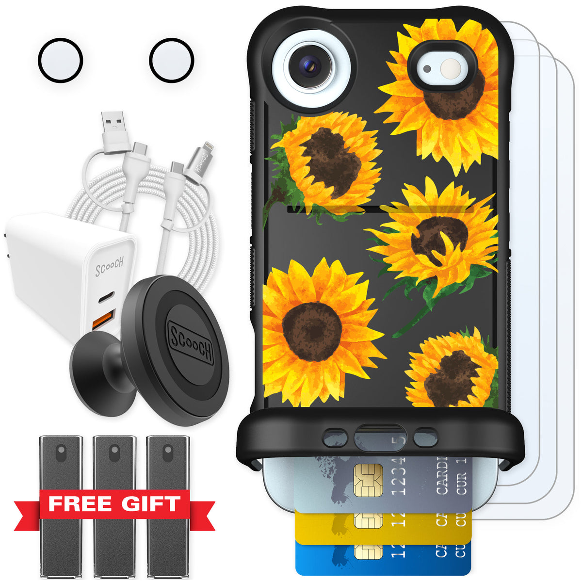 Scooch Wingmate Sunflower Frenzy for iPhone Air β Ultimate Bundle