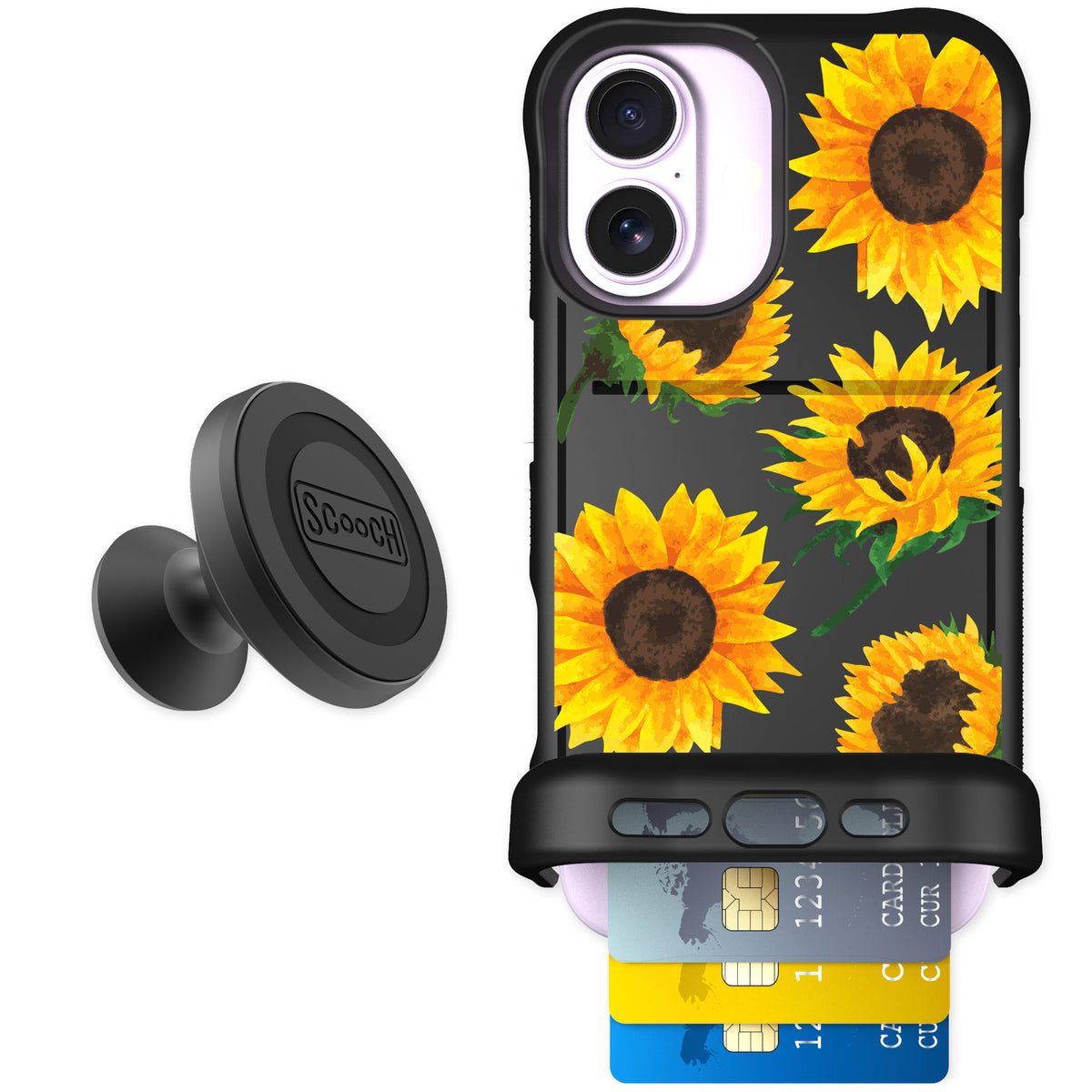 Scooch Wingmate Sunflower Frenzy for iPhone 17 β Starter Bundle