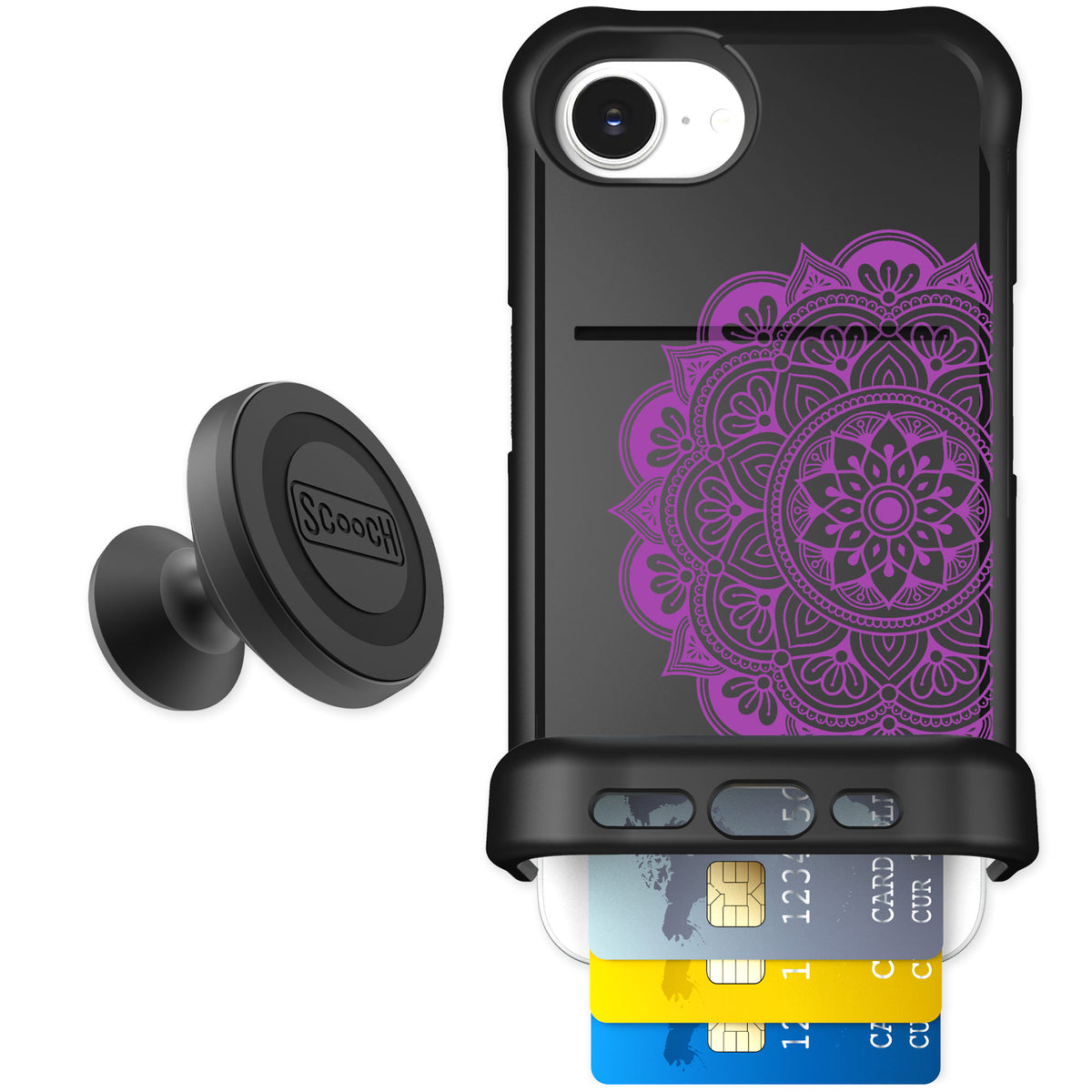 Scooch Wingmate Mandala Dreams for iPhone 17e — Starter Bundle