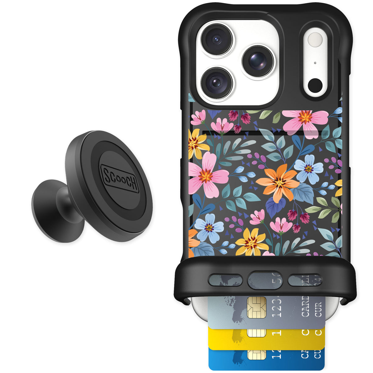 Scooch Wingmate Full Bloom for iPhone 18 Pro — Starter Bundle