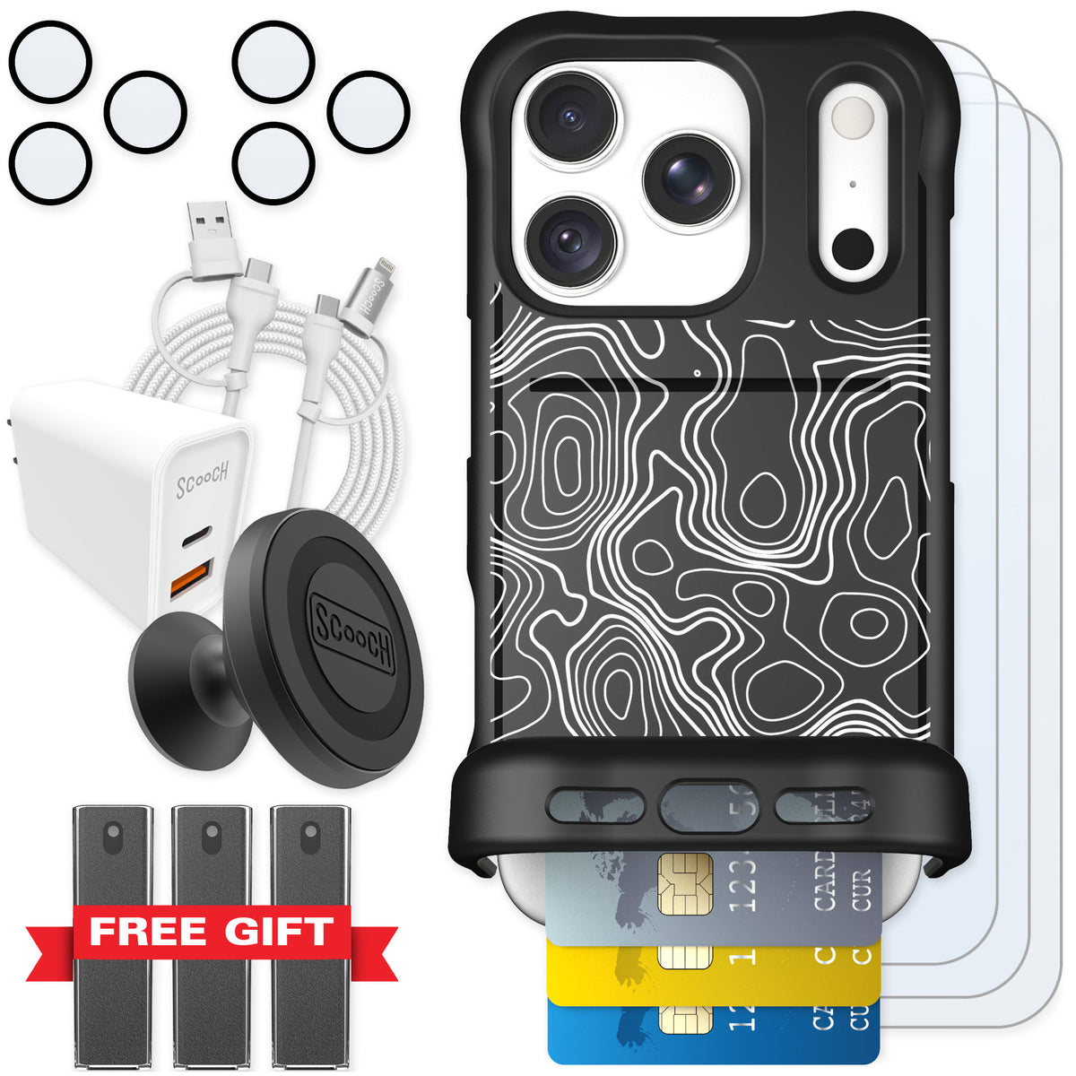 Scooch Wingmate Topography for iPhone 18 Pro — Ultimate Bundle