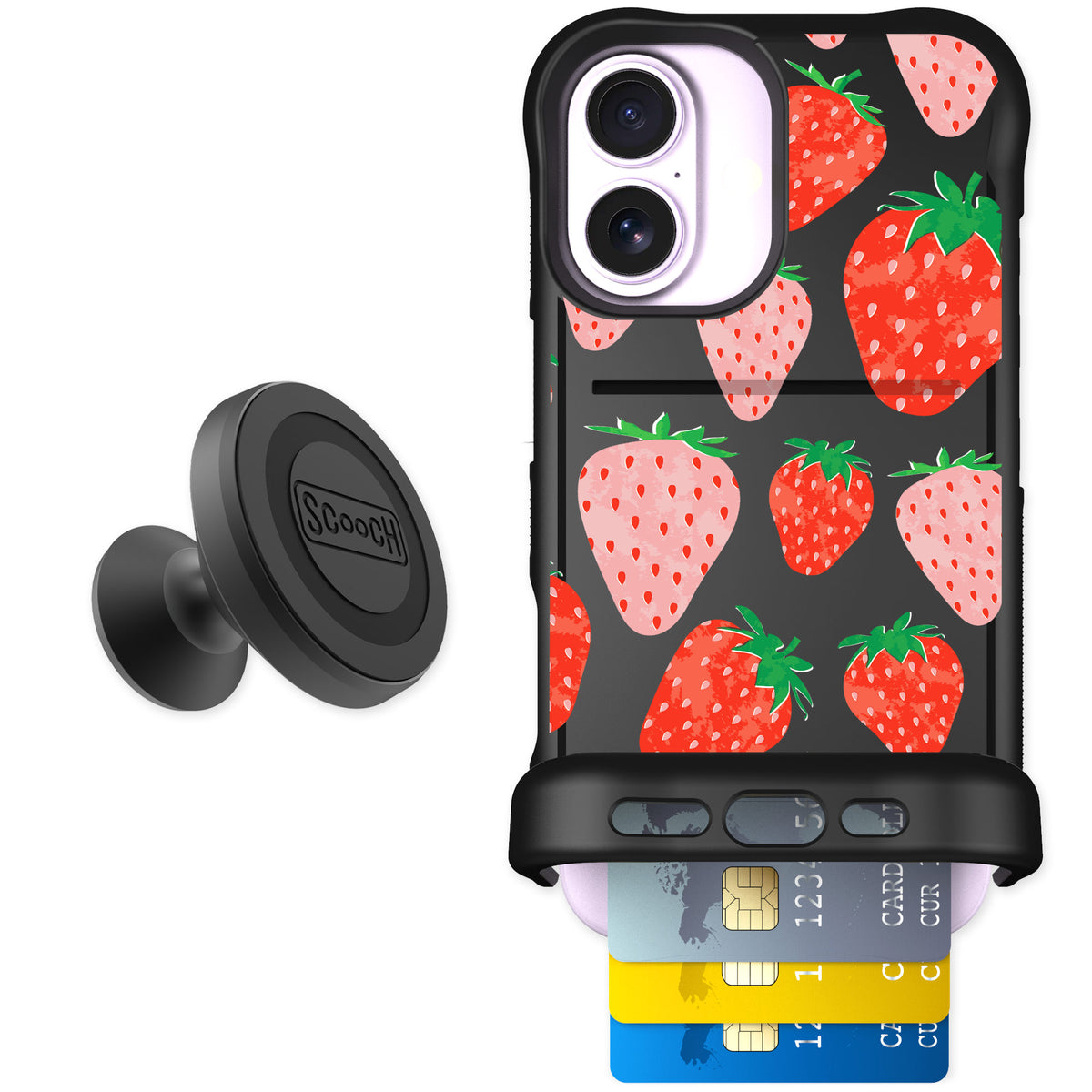 Scooch Wingmate Strawberry Fields for iPhone 17 — Starter Bundle