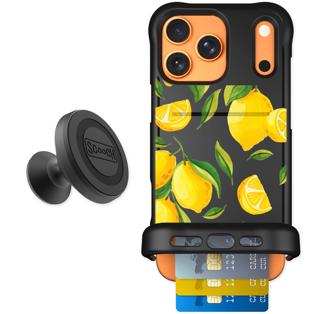 Scooch Wingmate Amalfi Lemons for iPhone 17 Pro Max — Starter Bundle