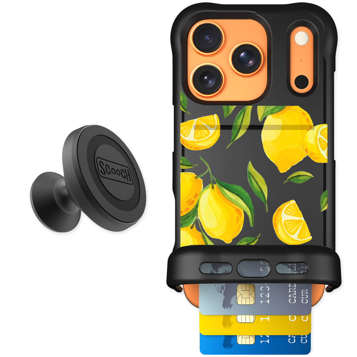 Scooch Wingmate Amalfi Lemons for iPhone 17 Pro — Starter Bundle