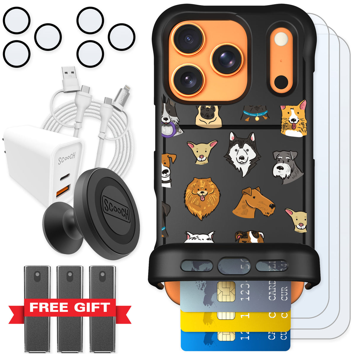 Scooch Wingmate Dog Squad for iPhone 17 Pro — Ultimate Bundle