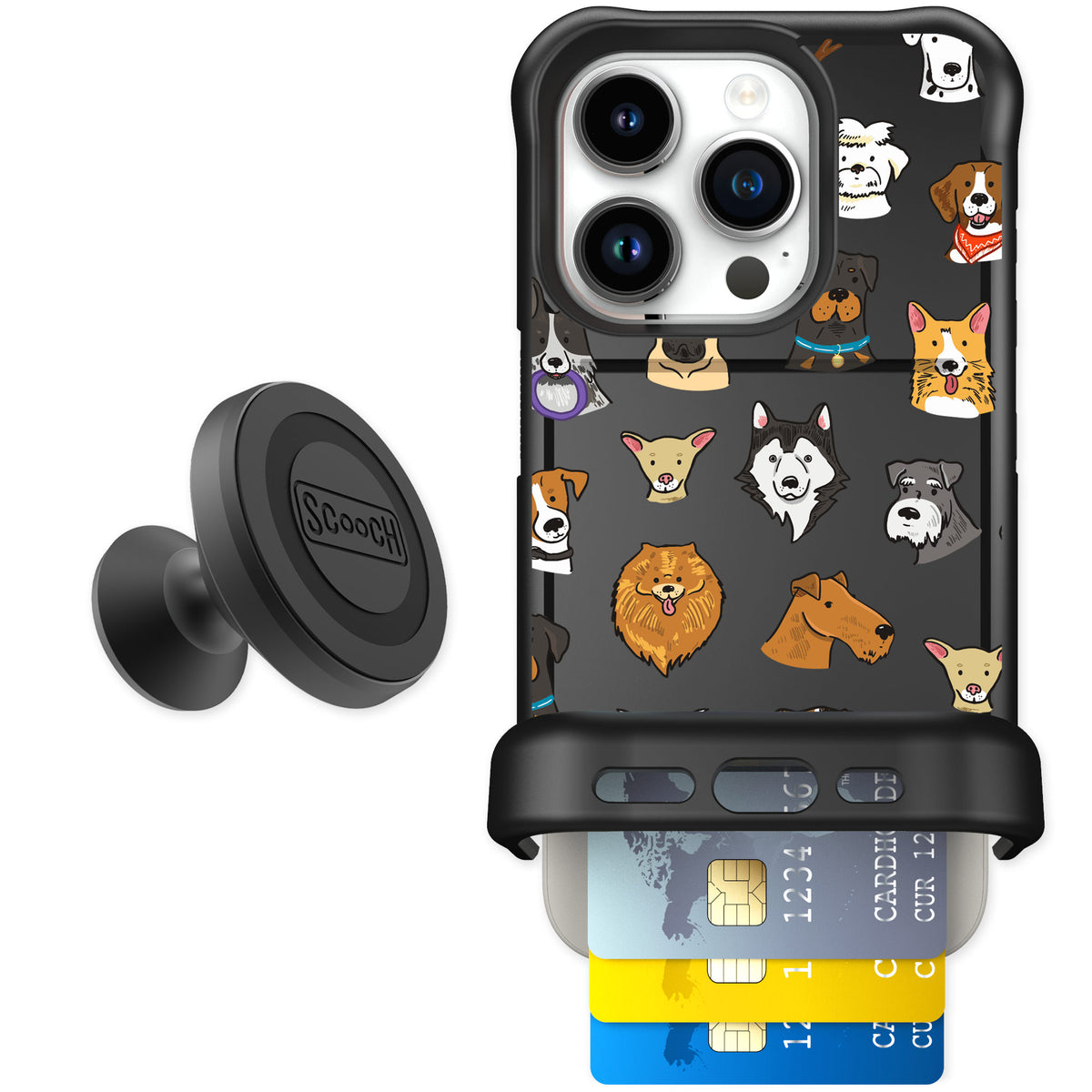 Scooch Wingmate Dog Squad for iPhone 15 Pro — Starter Bundle