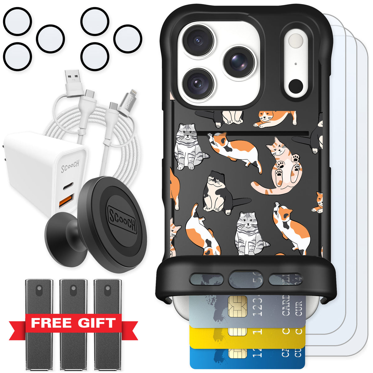Scooch Wingmate Kitty Crew for iPhone 18 Pro — Ultimate Bundle