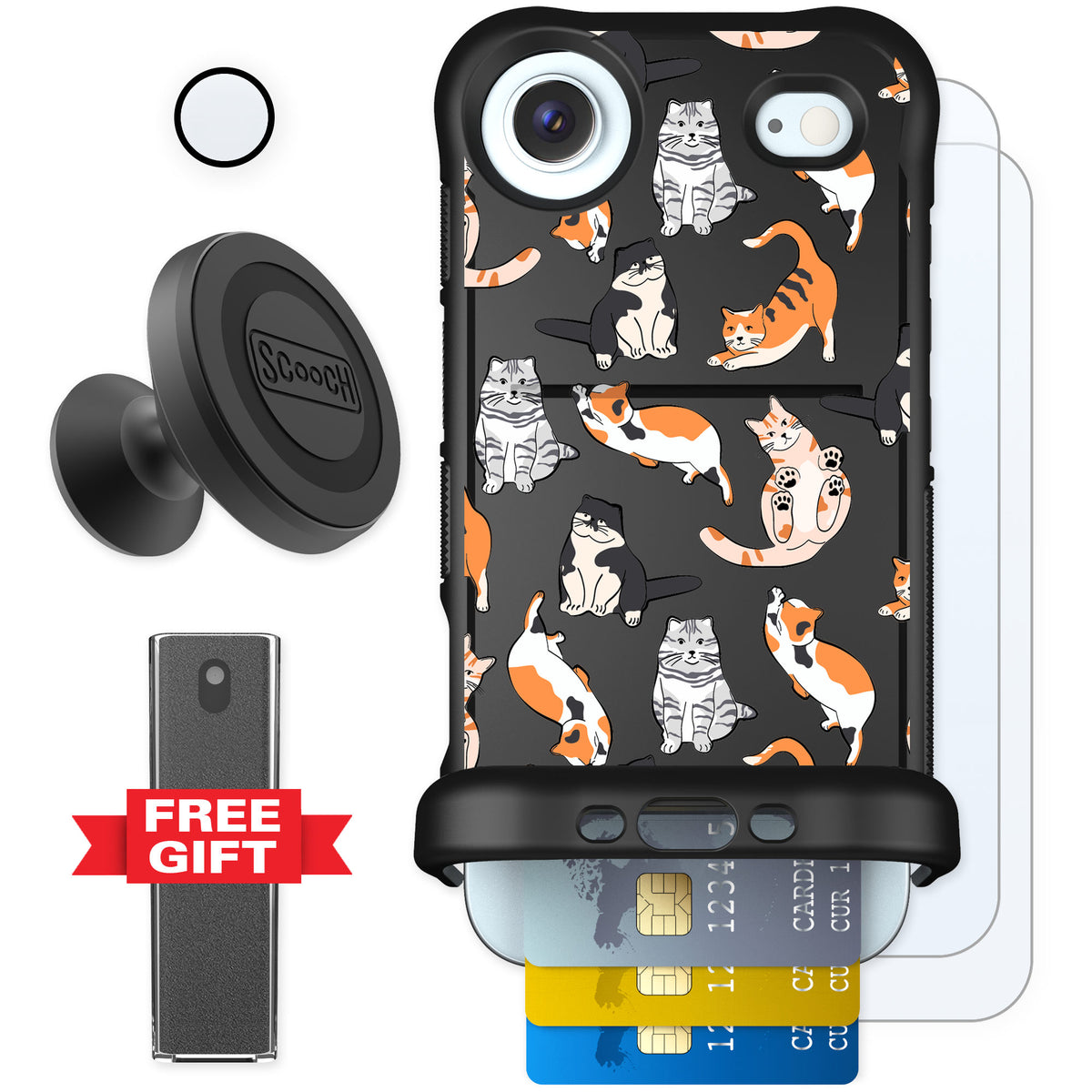 Scooch Wingmate Kitty Crew for iPhone Air — Defender Bundle