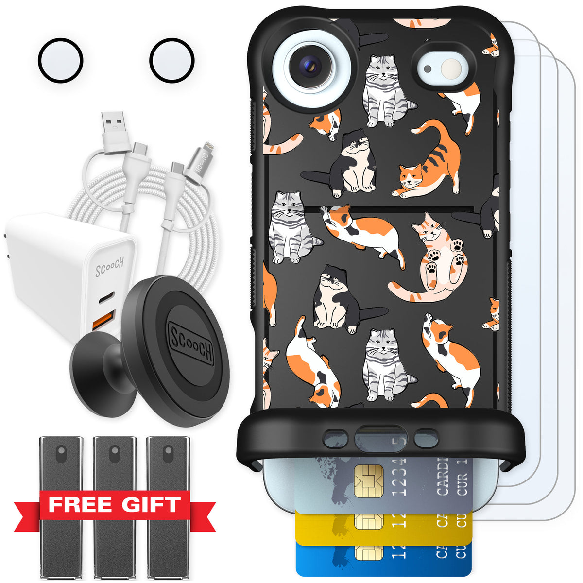 Scooch Wingmate Kitty Crew for iPhone Air — Ultimate Bundle