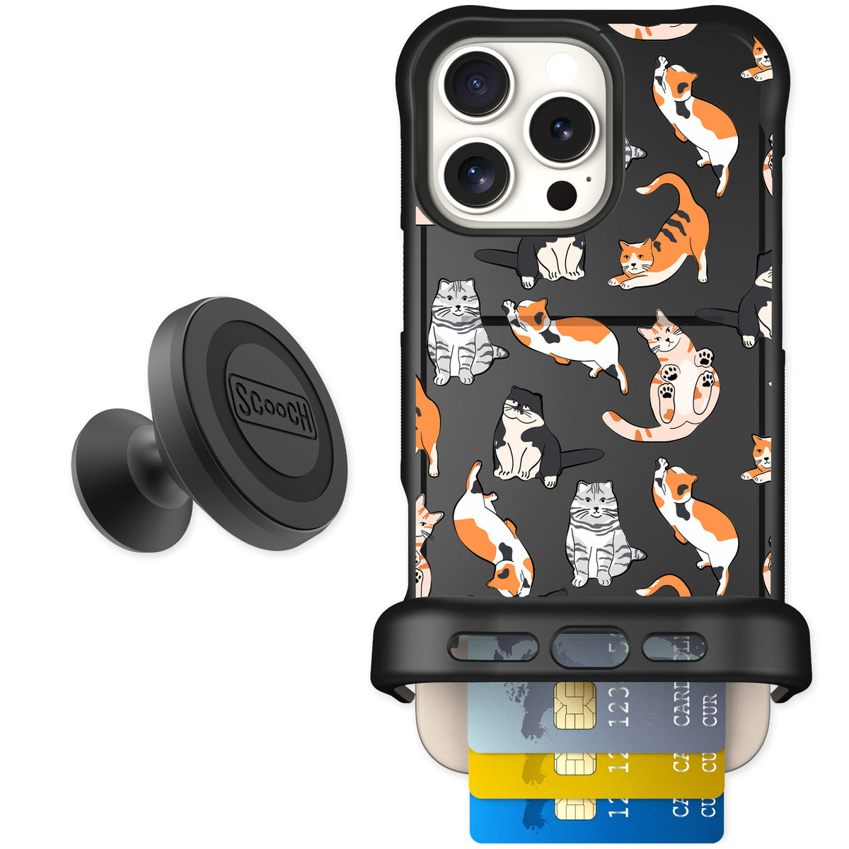 Scooch Wingmate Kitty Crew for iPhone 16 Pro Max — Starter Bundle