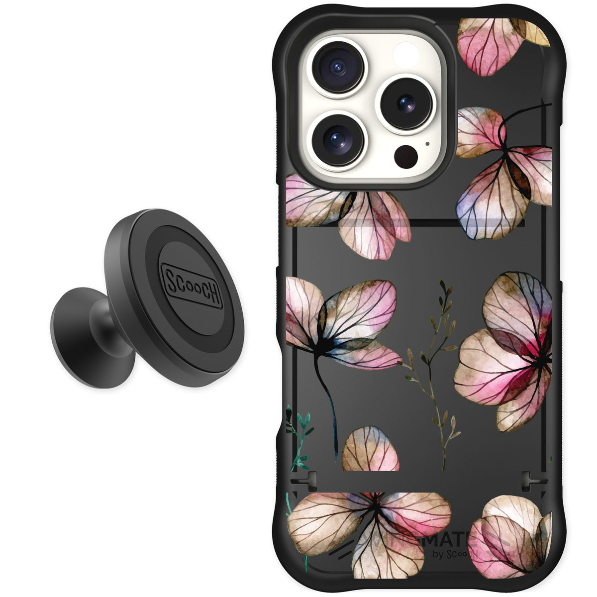 Scooch Wingmate Dried Flowers for iPhone 16 Pro — Starter Bundle