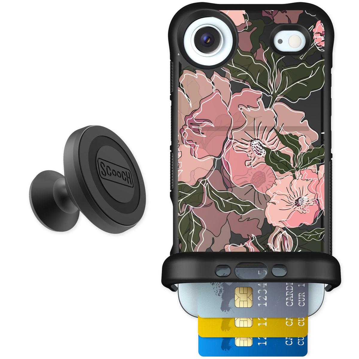 Scooch Wingmate Blush Botanical for iPhone Air — Starter Bundle