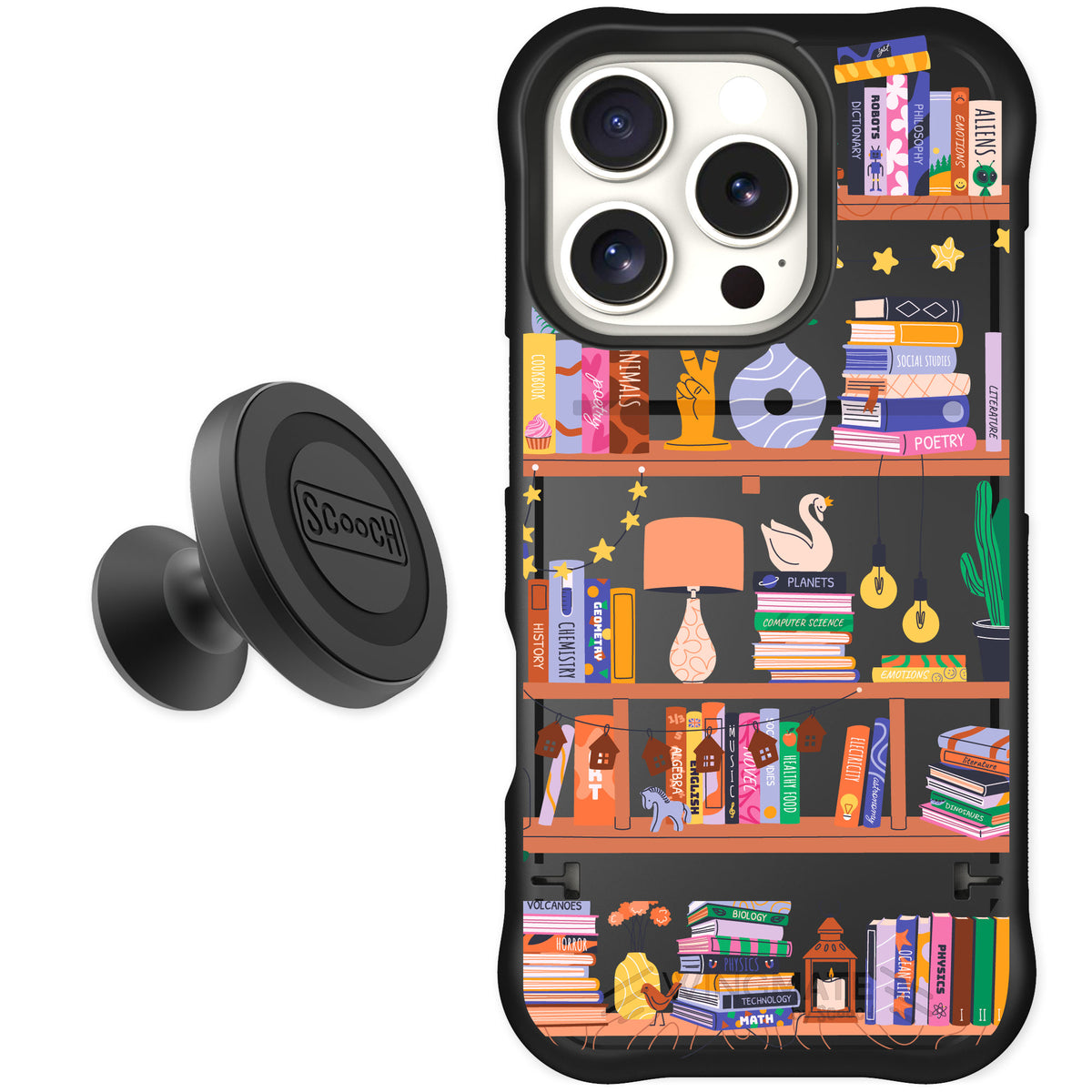Scooch Wingmate Little Library for iPhone 16 Pro — Starter Bundle