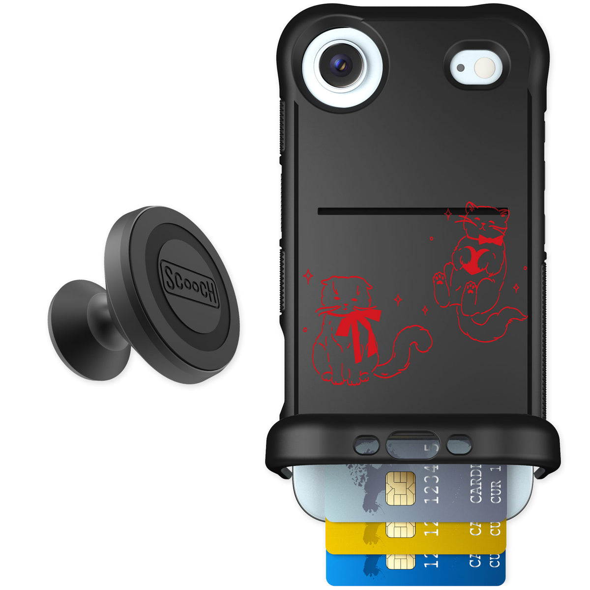 Scooch Wingmate Cupid's Cats for iPhone Air — Starter Bundle