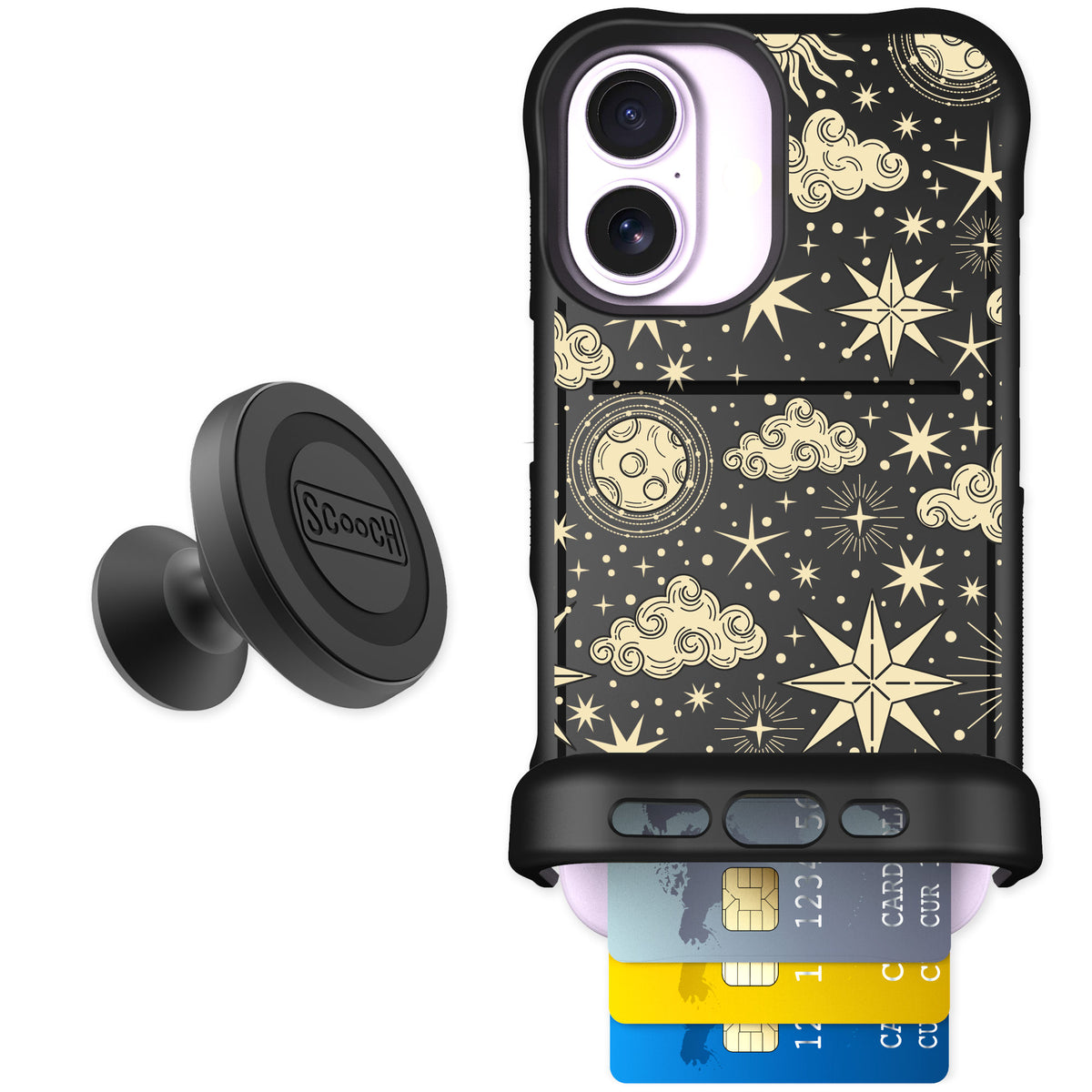 Scooch Wingmate Celestial Sleep for iPhone 17 — Starter Bundle