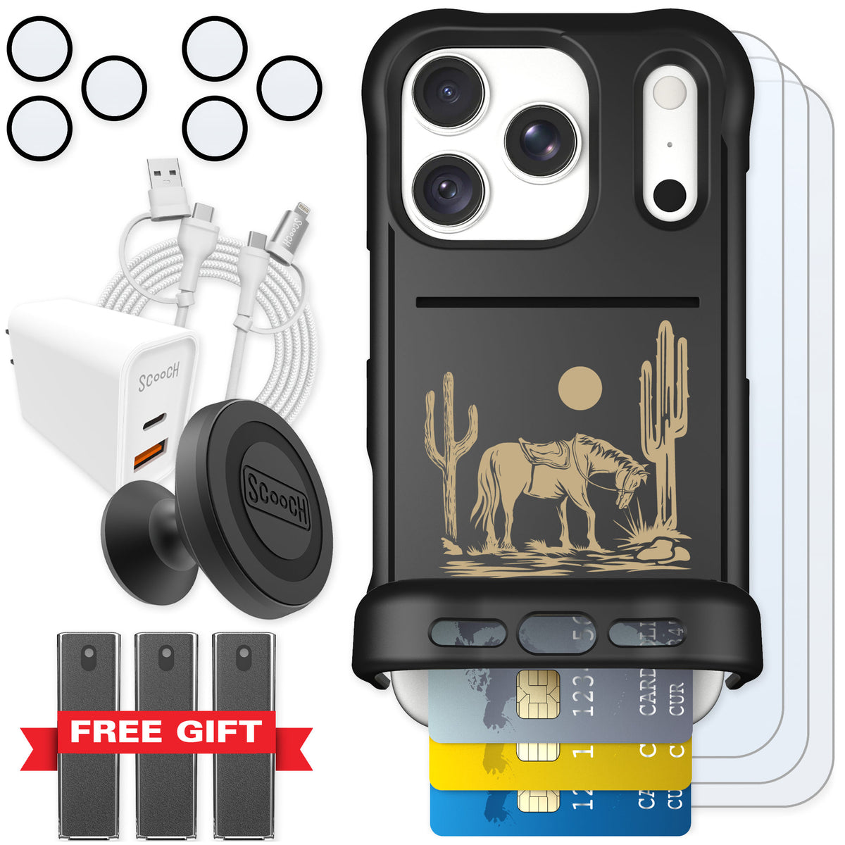 Scooch Wingmate Wild West for iPhone 18 Pro — Ultimate Bundle