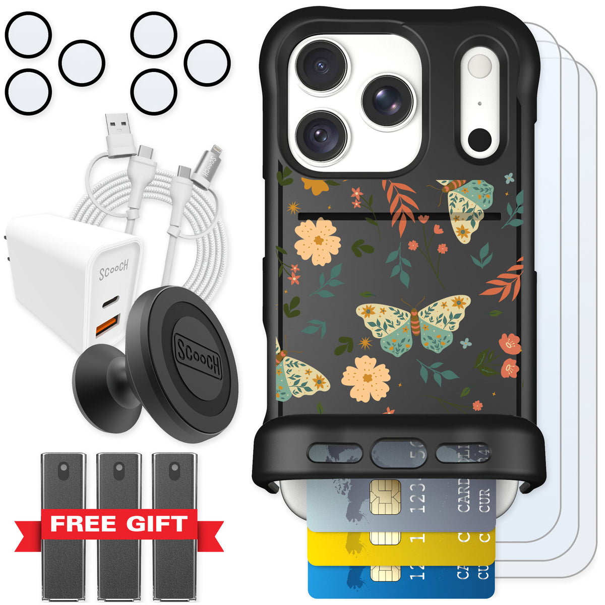 Scooch Wingmate Boho Nights for iPhone 18 Pro — Ultimate Bundle