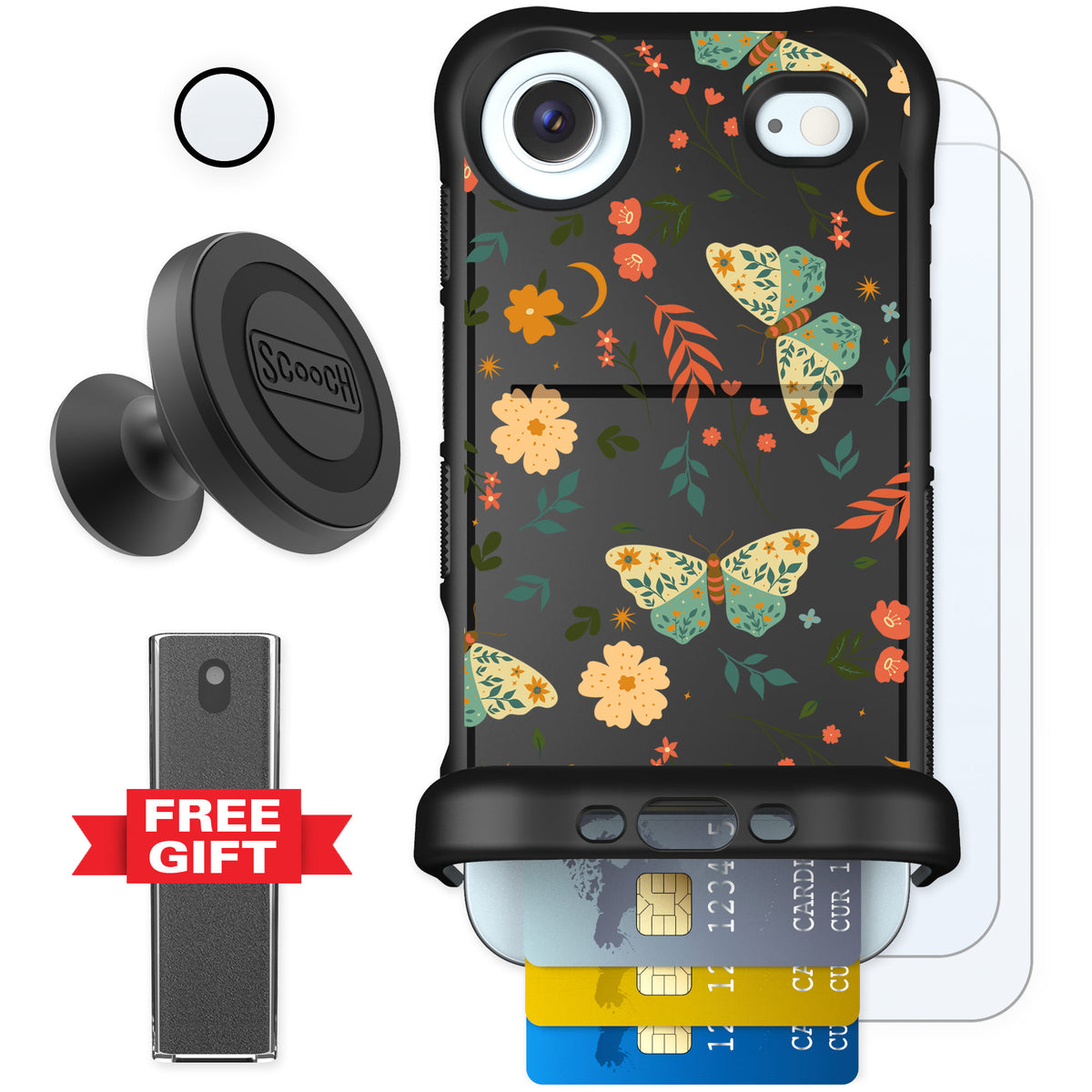 Scooch Wingmate Boho Nights for iPhone Air — Defender Bundle