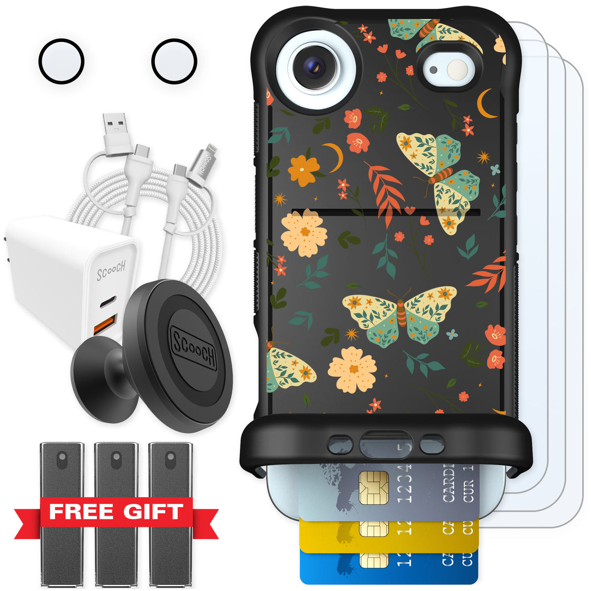 Scooch Wingmate Boho Nights for iPhone Air — Ultimate Bundle