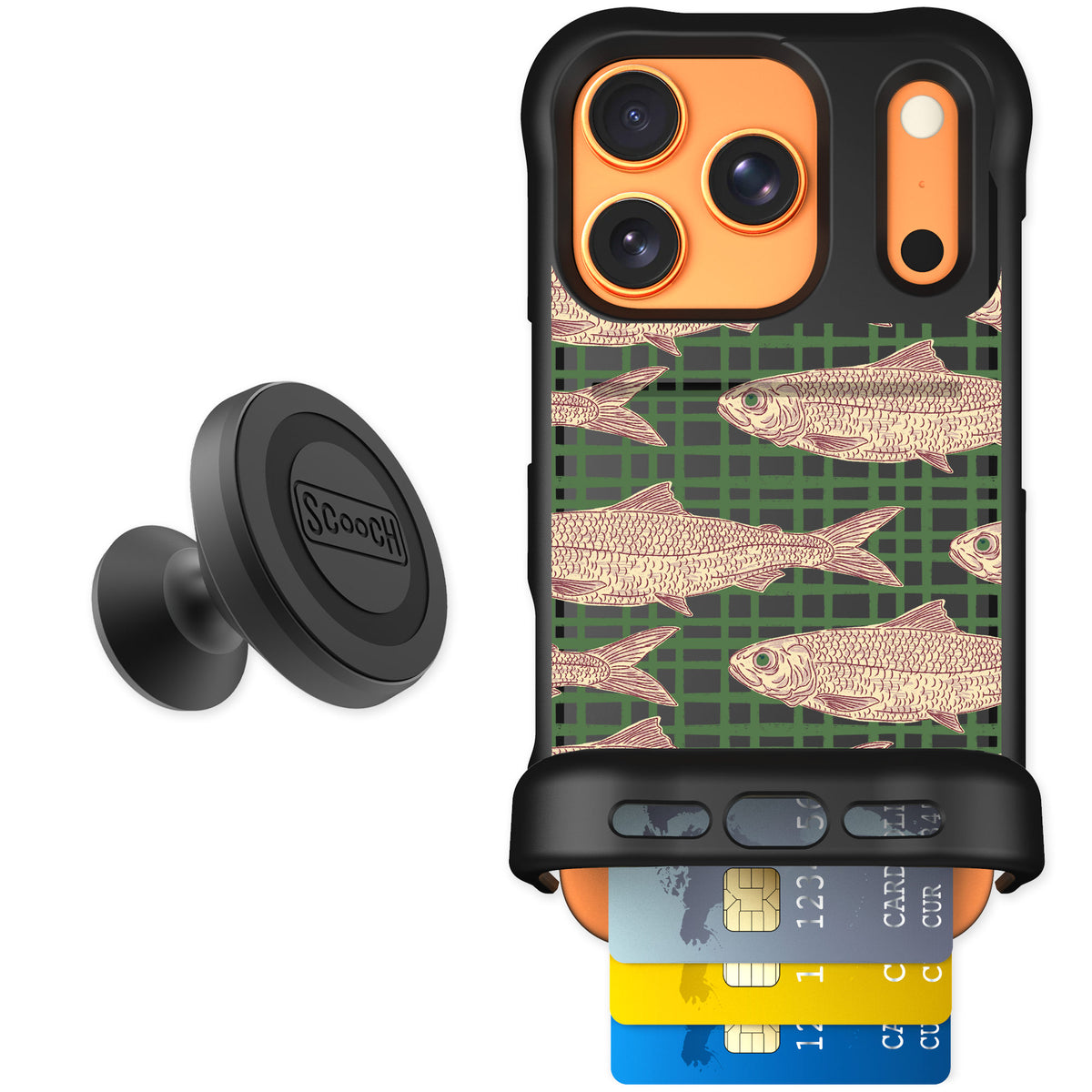 Scooch Wingmate Fresh Catch for iPhone 17 Pro — Starter Bundle