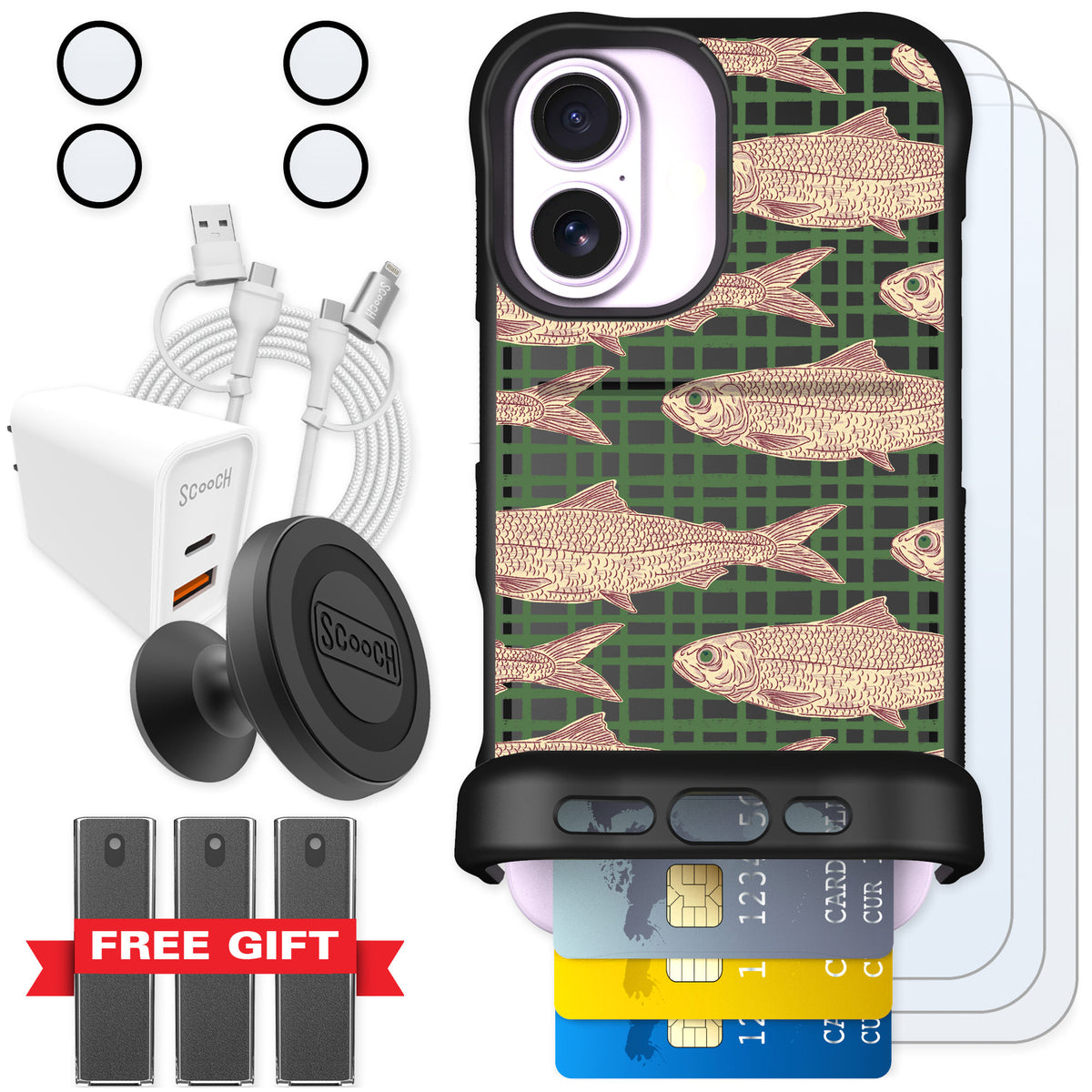 Scooch Wingmate Fresh Catch for iPhone 17 — Ultimate Bundle