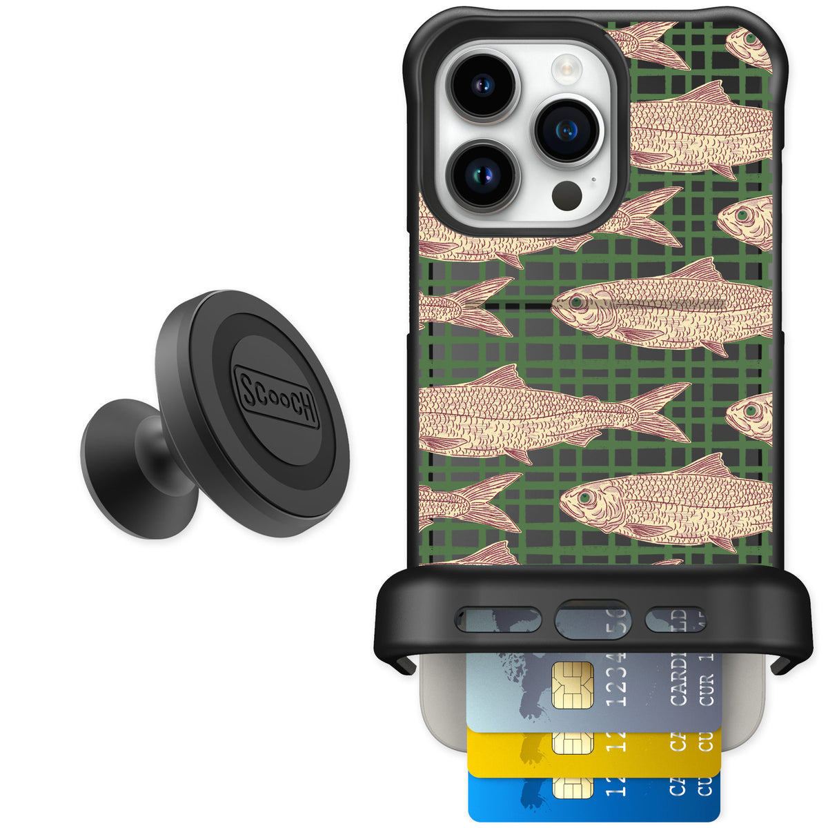 Scooch Wingmate Fresh Catch for iPhone 15 Pro Max — Starter Bundle