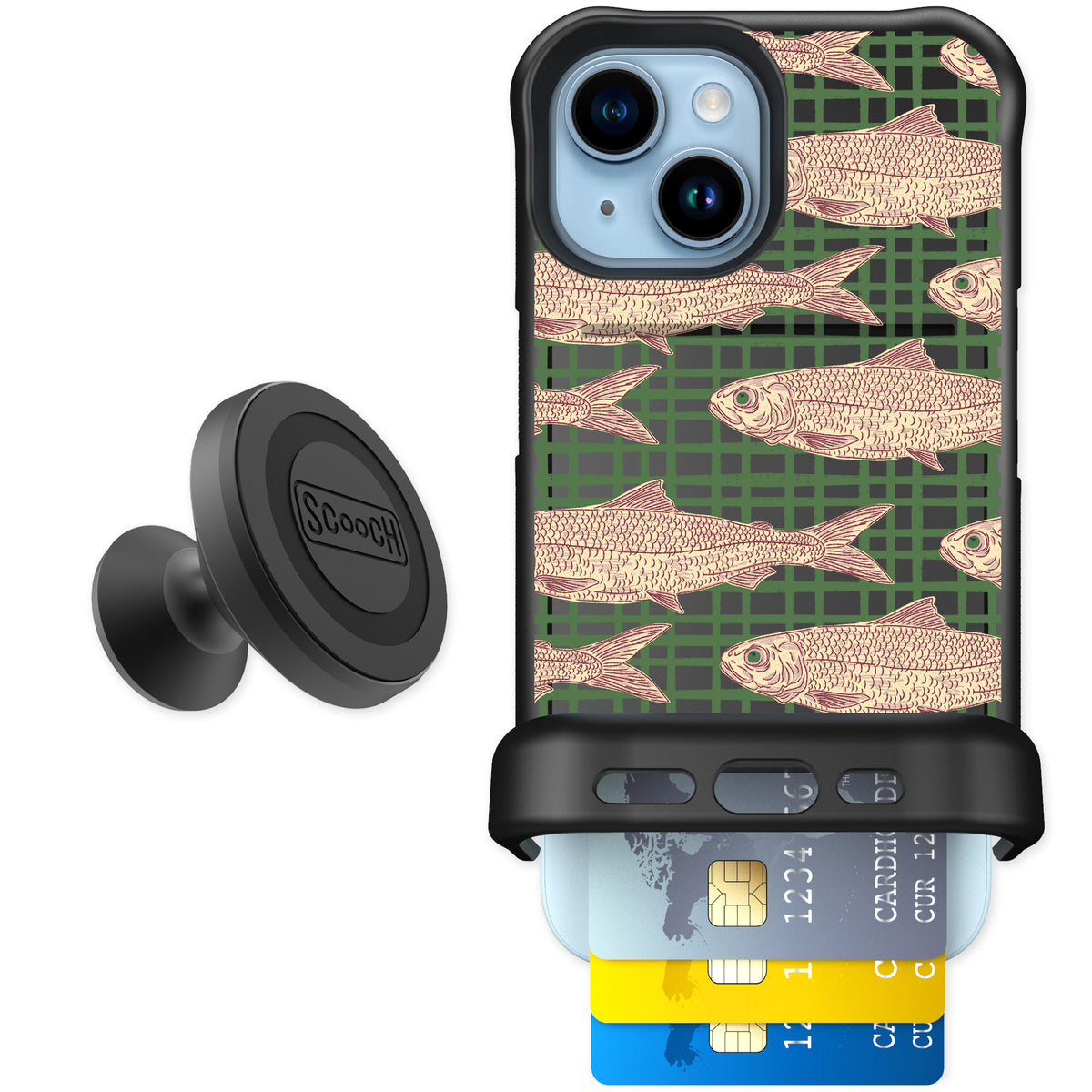 Scooch Wingmate Fresh Catch for iPhone 15 — Starter Bundle