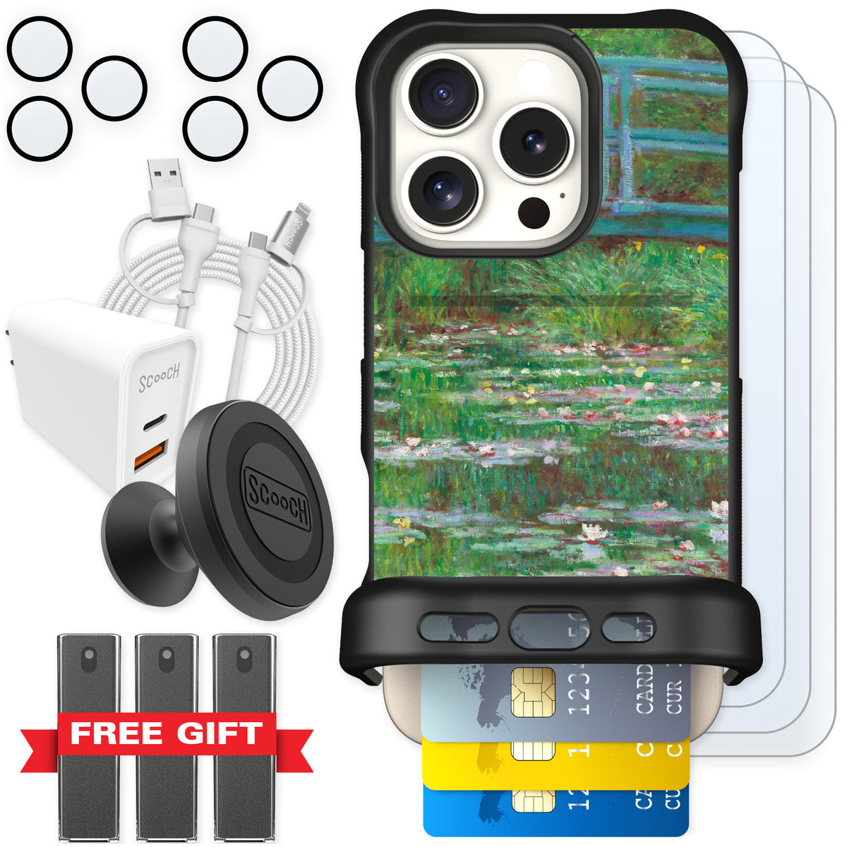Scooch Wingmate Japanese Footbridge for iPhone 16 Pro β Ultimate Bundle
