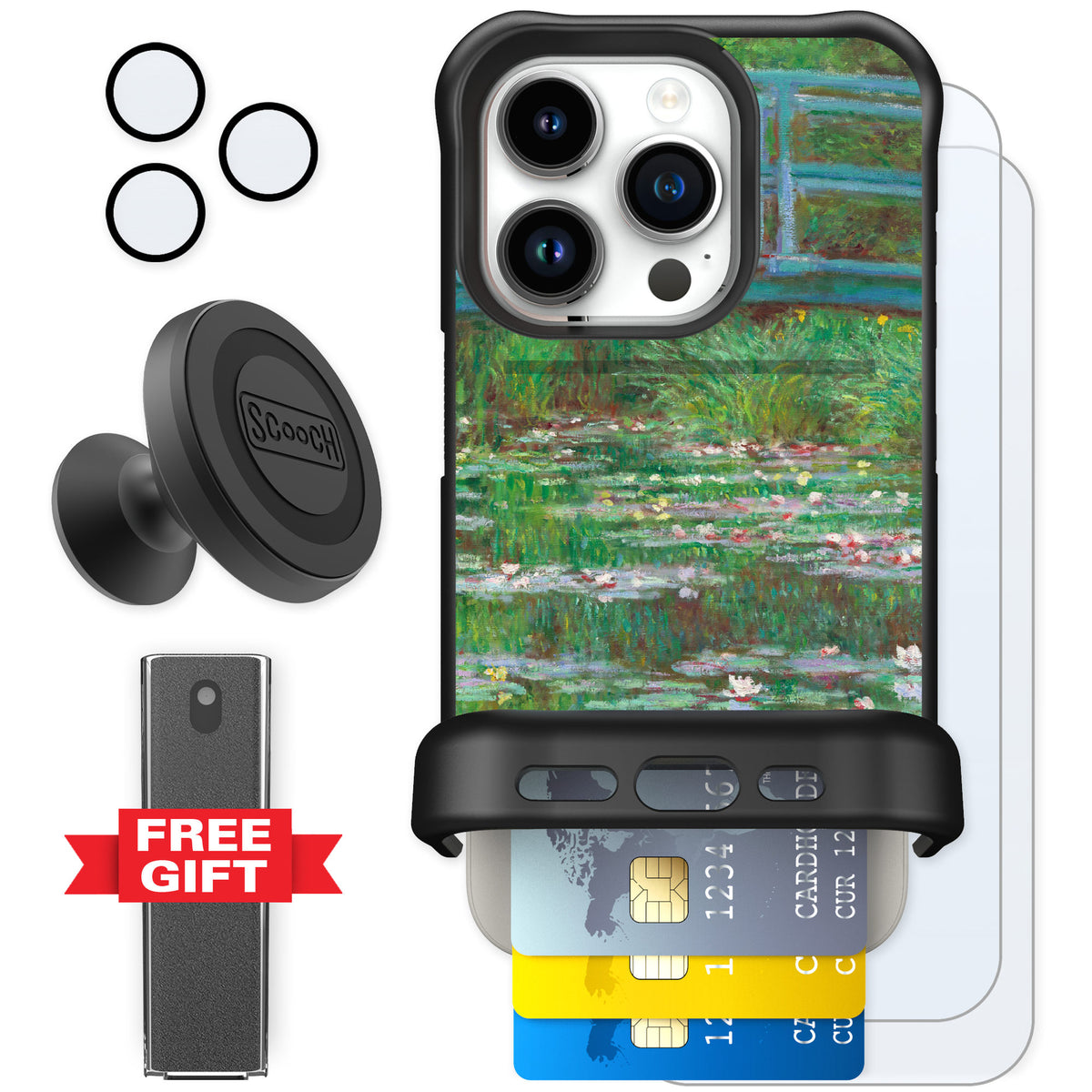 Scooch Wingmate Japanese Footbridge for iPhone 15 Pro β Defender Bundle