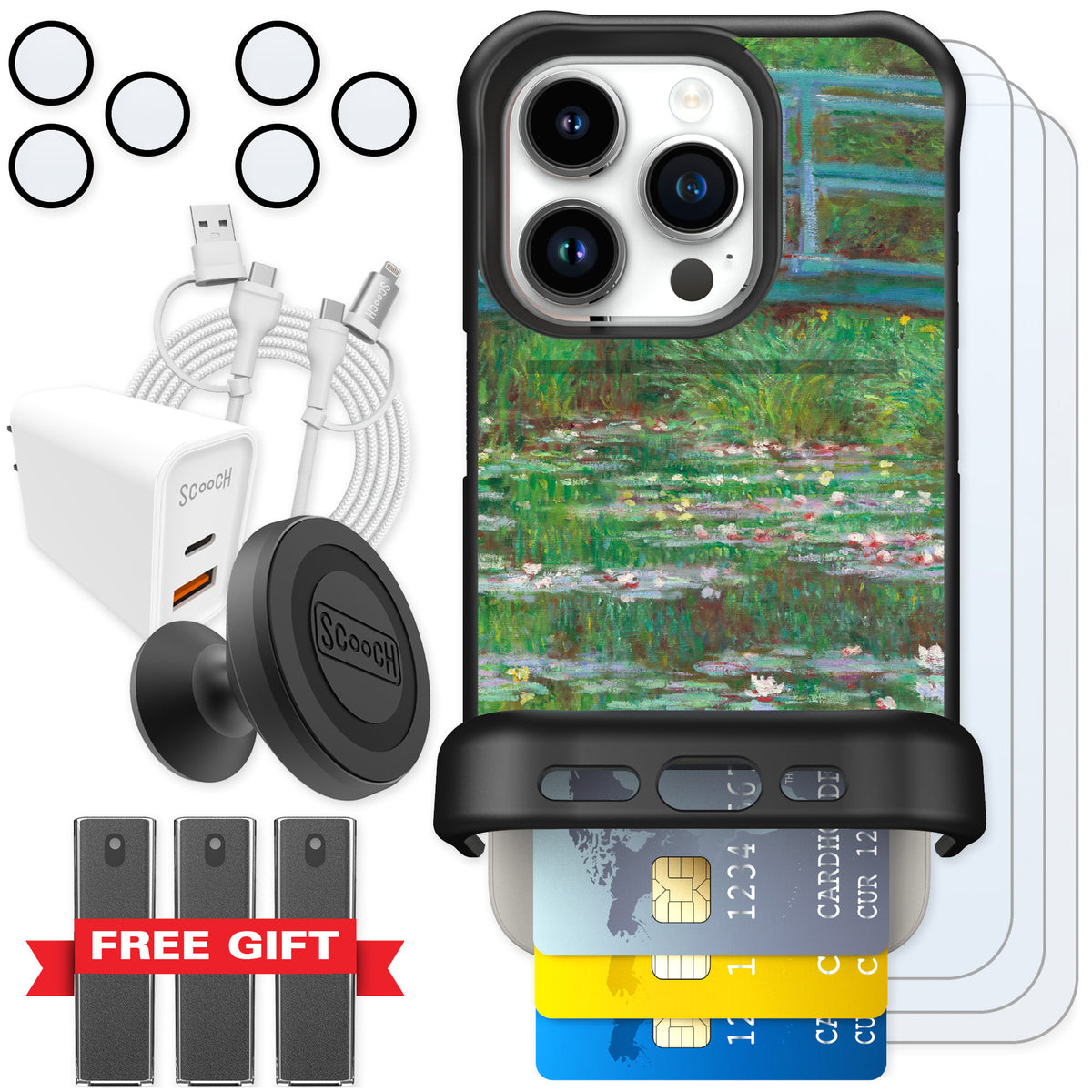 Scooch Wingmate Japanese Footbridge for iPhone 15 Pro β Ultimate Bundle