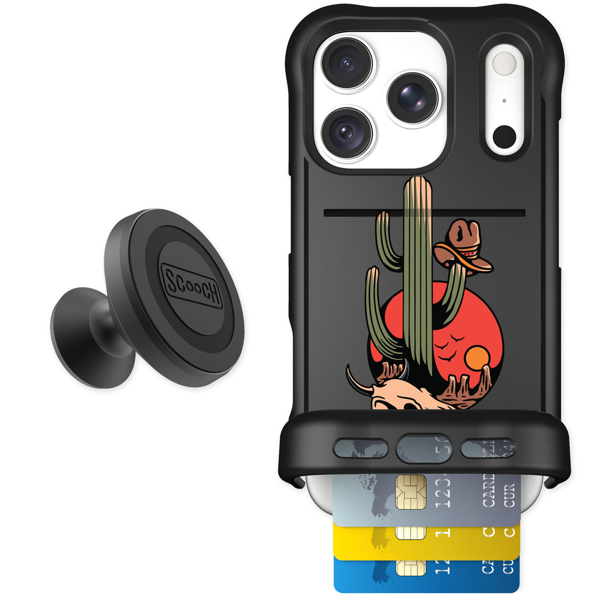 Scooch Wingmate Cactus Flash for iPhone 18 Pro — Starter Bundle