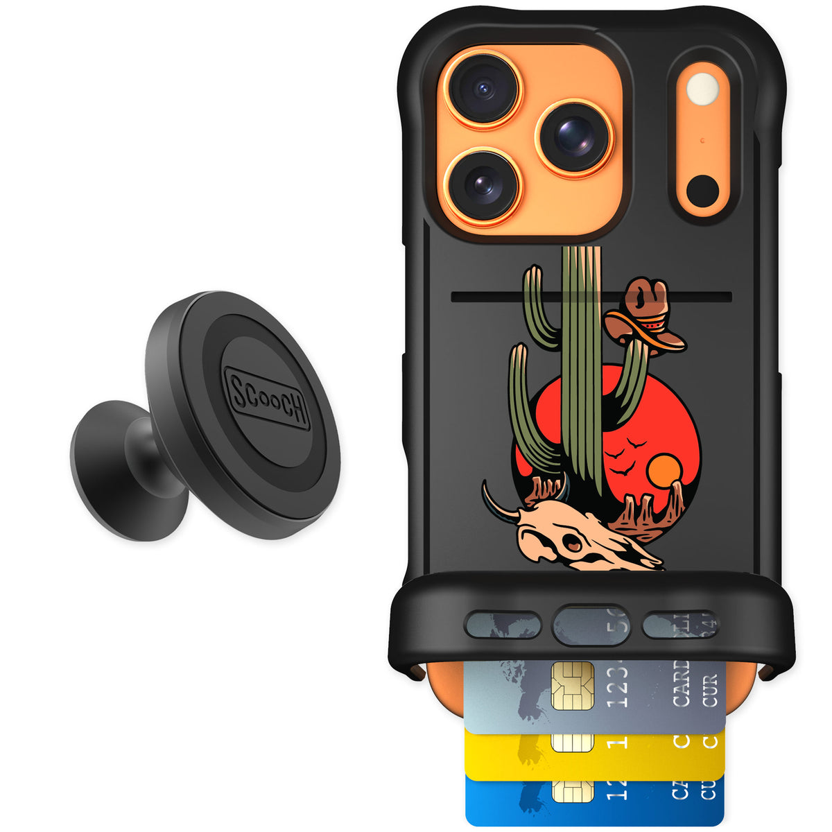 Scooch Wingmate Cactus Flash for iPhone 17 Pro — Starter Bundle