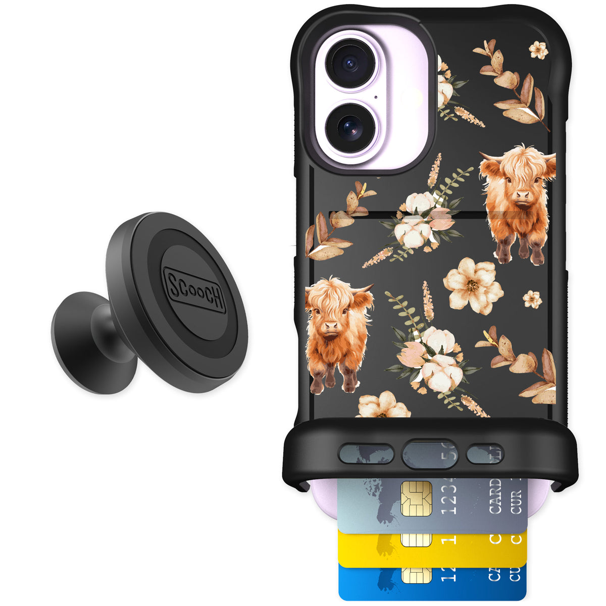 Scooch Wingmate Baby Cow for iPhone 17 β Starter Bundle